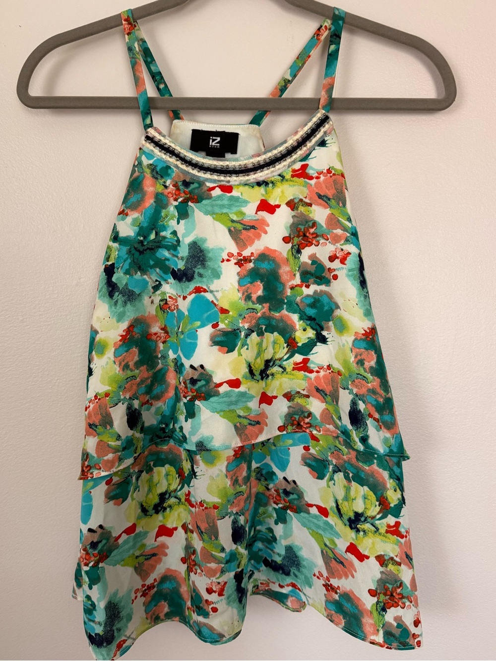 Iz Byer Floral Halter Top